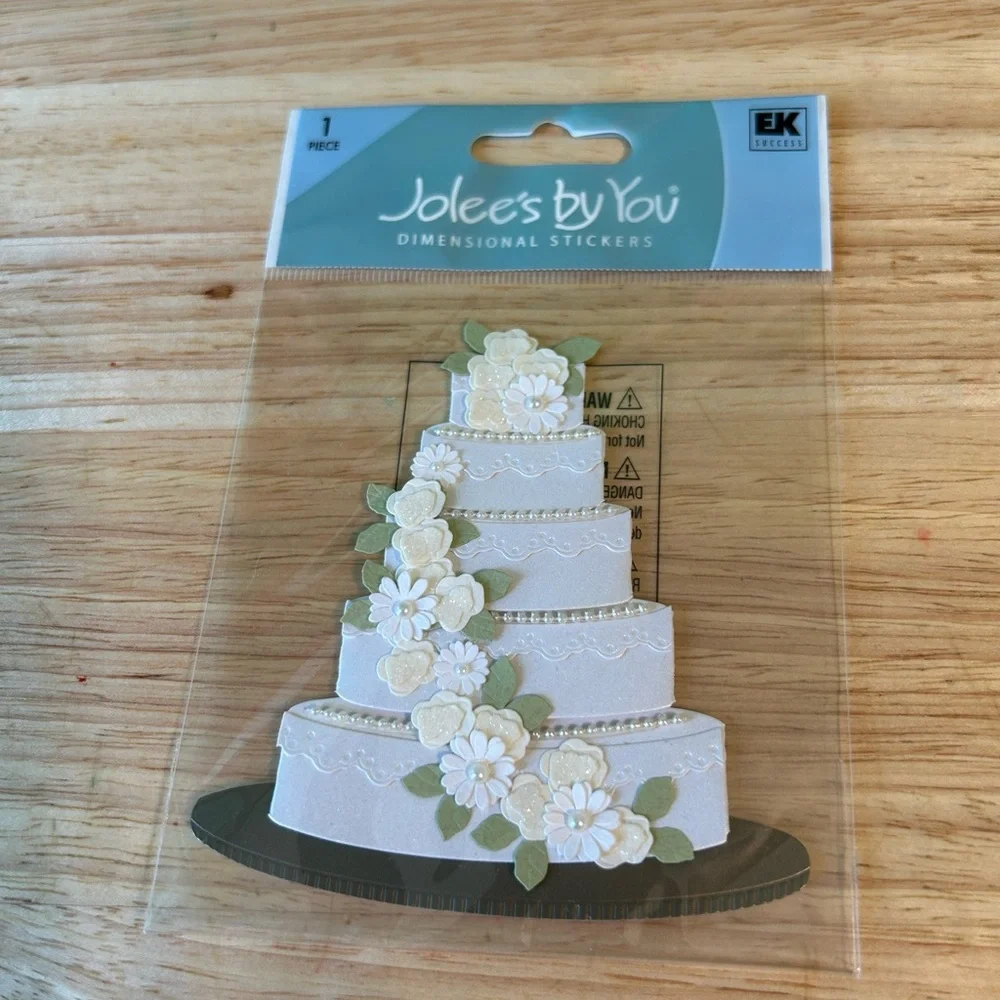 Wedding Cake & Wedding Dress 3D Stickers